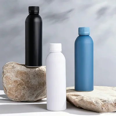 Wholesale Empty Aluminum Water Bottle Leak Proof Screw Cap Metal Water Container for Daily Outdoor Hiking Fitness Use