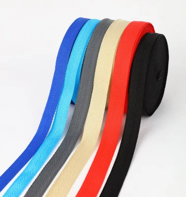 Durable PP Strap 20mm Edge Covering Herringbone Tape Colorfast Polypropylene Webbing Side Locking Ribbon Bags Garments Accessory