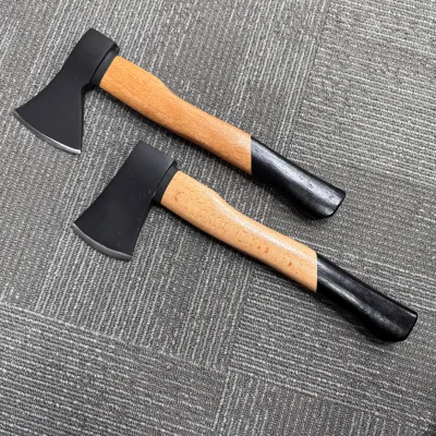 Flat Backed Carbon Steel Broad Axe Cutting Edge Wood Handle Outdoor Survival & Gardening Tool