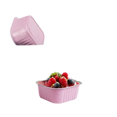 User Friendly Budget Friendly Square Disposable Aluminum Foil Container for Baking Food Grade Large Dessert Cup