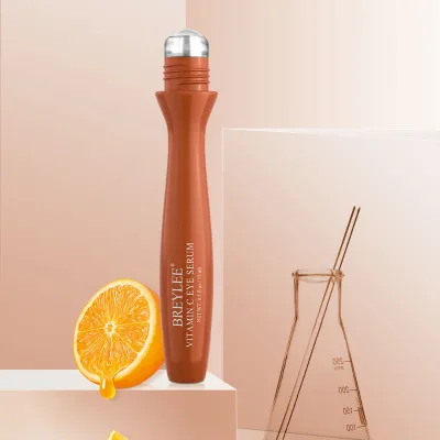 BREYLEE Vitamin C Under Eye Serum Anti Aging Whitening Eye Cream Eye Roller for Dark Circles