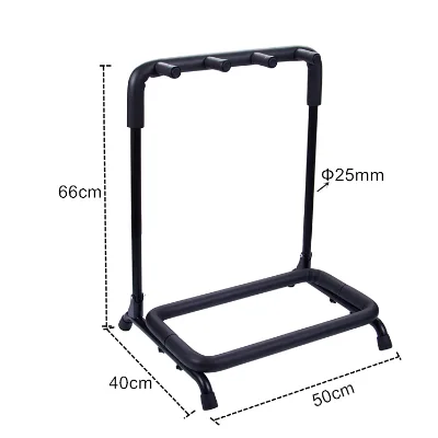 Multi-functional Guitar Display Rack Stand Folding Guitar Stand for Guitars/Ukuleles/Violins