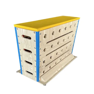Competitive Price Wooden Gymnastics Parkour Balance Beam Props Obstacle Course Fitness Training Equipment