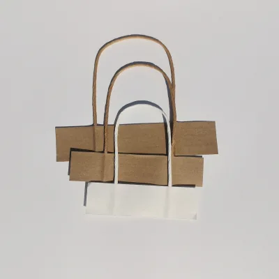 Free Sample Reasonable Paper Rope Handle Eco-Friendly Twisted Paper Rope Craft Rope Paper Cord Handle for Shopping Bag