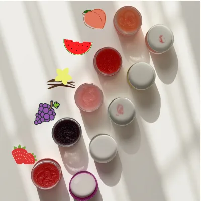 Customized logo Lip Exfoliator Scrub and Moisturizer Cleaning Lip Care Container