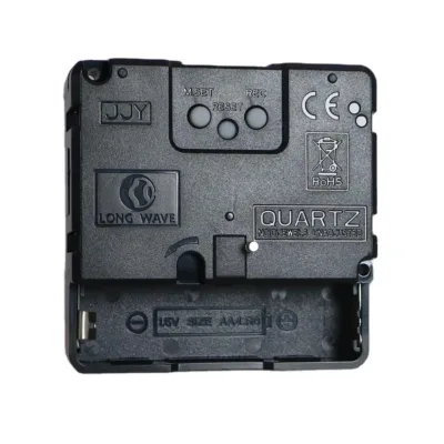 Japan Wave Step Ticking Clock Motor JJY Square Design Plastic Battery Operated Second Hand Jumping Clock Mechanism