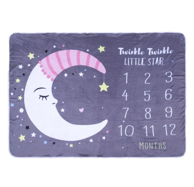 Wholesales Beautiful Print Blanket Newborn Baby Photography Props Soft Milestone Blankets