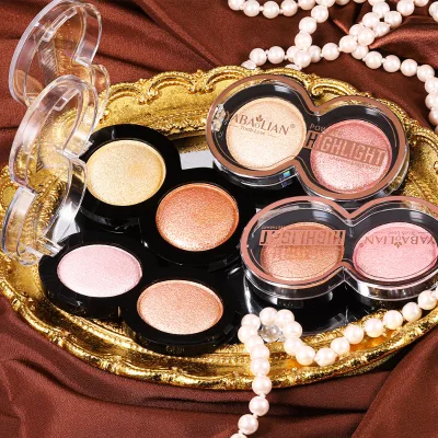 High-Disc Cross-Border YABAOLIAN Blush Plate Y8043-Pearl Luster Finish Brighten Skin Tone Modified Contour Natural 3D Durable