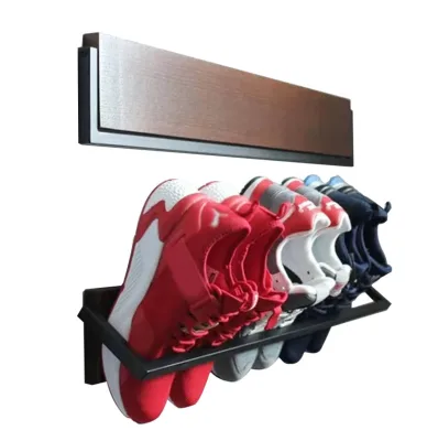 Wall Mounted Shoe Rack Outdoor Shoe Rack Entryway Industrial Metal Shoe Shelf for Hallway Decor