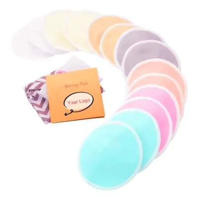 Eco Friendly Nursing Pads for Breast Feeding Popular Bamboo Reusable Cloth Nursing Pad Washable Organic Bamboo Nursing Pads