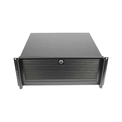 Front Lockable 19inch Industrial 4U Rack Server Case 380mm 4 Bay Server case