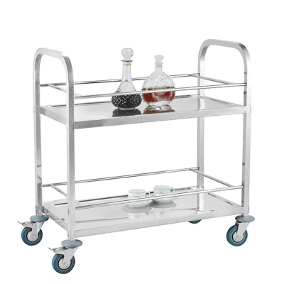 3-Tier Stainless Steel Catering Table with Wheels for Hotel & Restaurant Food Cart Working & Dining Kitchen Trolley