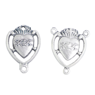 Catholic Rosary Connector Sacred Heart Sorrowful Mother Rosary Center Piece Centerpieces