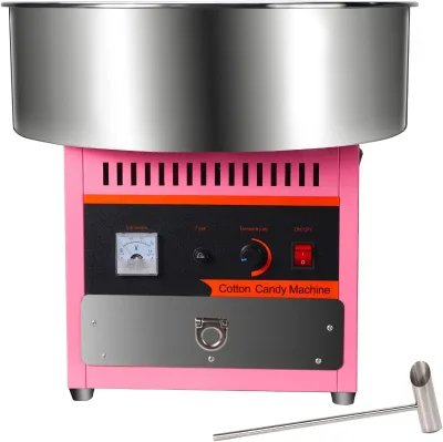 1000W Commercial New Cotton Candy Machine Assembly Intermediate Shaft with Belt Parts Cotton Candy Machine for Kids