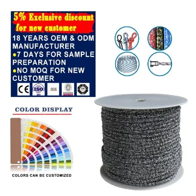 Hot Sale Colorful UHMWPE Core and Polyester Cover Running Rigging Cruising, Good Price Sailing Rope,18mm Polyester Boat Rope
