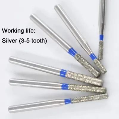 High Speed Diamond Burs Dental for Tooth Preparation Friction Grip Shaft 10pcs/Box