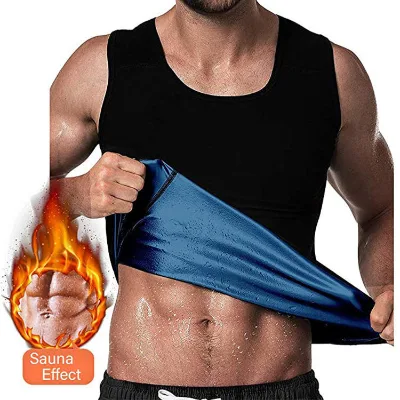 Slimming Shaper Tank High Compression Waist Trainer Heat Trapping Men Sauna Sweat Vest