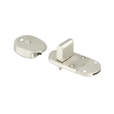Decatur C2093 Modern Stainless Steel Plastic Door Bolt Lock Indication Feature for Public Toilet Systems 12-18mm Panel Thickness
