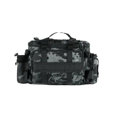 Large Capacity Multifunctional Waterproof Fishing Gear Bag New Waist Bag with Cross-Body Wearability for Rod Accessory Storage