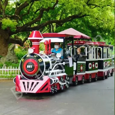 Colourful Kids Amusement Park Ride Used Amusement Rides New Style Small Train Battery Train for Kids Play Equipment