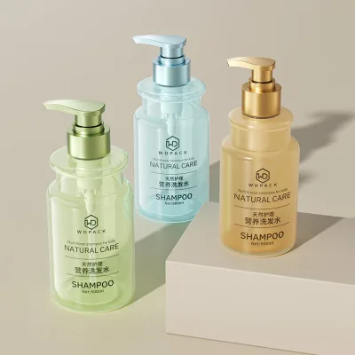 Stylish Pastel Color Transparent 300ml 500mlshampoo Bottle Have Neck for House&car Clean