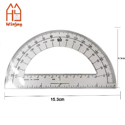 Angle Protractor Universal 180 Degree Big Protractor 15cm School Office Supplies Math Protractor Ruler