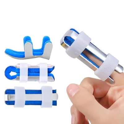 Straightening Rehabilitation Finger Protection Splint with Impellers Corrective Finger Correction Clamp for Fracture Fixation