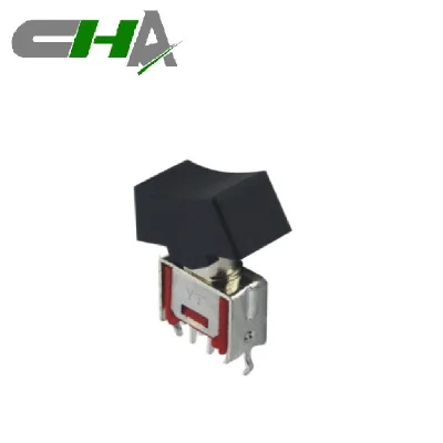 CHA SR-102-A02 3A 250V Stainless Steel Shell  Vertical Bend 5 Pin Terminal Toggle Switch
