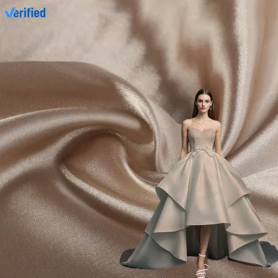 75 * 150 Elastic Polyester Satin High-end Smooth Satin Can Be Wholesale Customized Polyester Spandex Fabric
