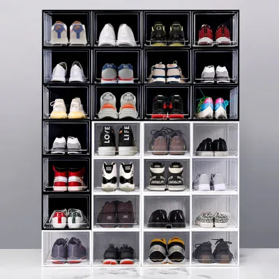 Good Product Container Storage Sneaker Box Clear Magnets Mini  Acrylic Europe Case Shoes Organizers with Drawer