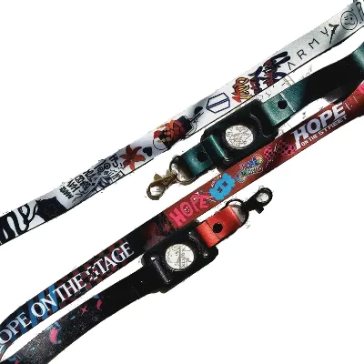 Kpop Multi-fandom Fanlight Carrier Lanyard Digital Custom Logo Woven Lightstick Holder Soft Polyester Neck Straps Fashionable