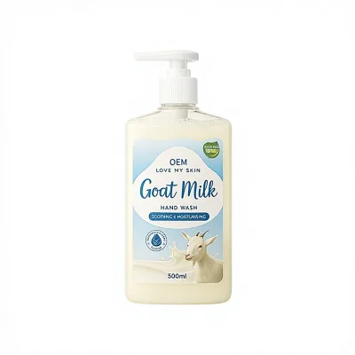 OEM Foam Antibacterial Goat Milk Moisturizer Hand Sanitizer Supplemental Household Advanced Fragrance 50%-80% Active Goat Milk
