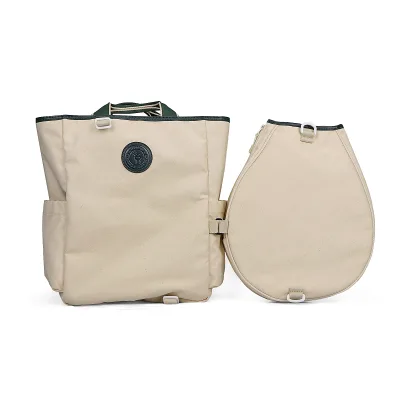 Canvas and Leather Racket Bag