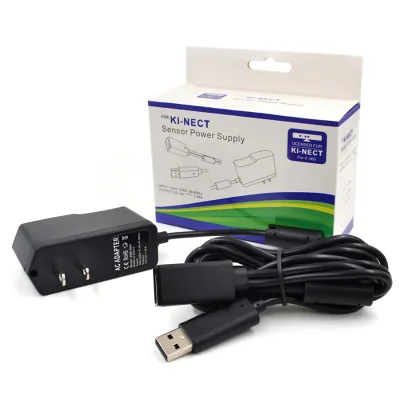 Power Supply AC Power Adapter Compatible With X-box 360 Kinect Sensor With Charging Cable Cord