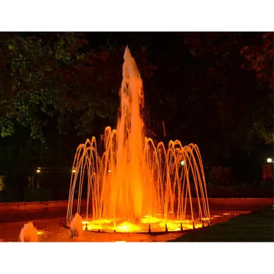 Factory Custom Modern LED Light Music Fountain Outdoor Garden Source Made of Stone and Stainless Steel