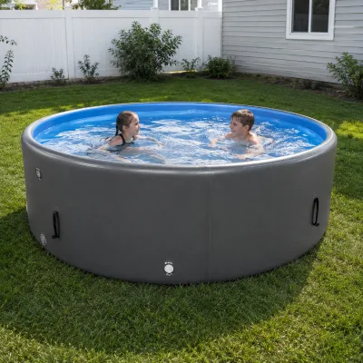 Inflatable Swimming Pool with Stable Frame Support Design for Comfortable Family Water Leisure Activities