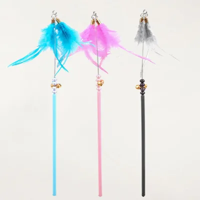 Manufacturers Directly Supply Cute Pet Cat Toys Feather Fairy Magic Teasing Cat Sticks