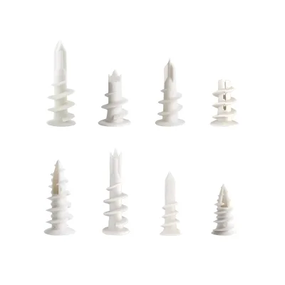 Drywall Special Nylon Expansion Screws, Screw-in Rotary Toggle Anchors, Cross Head Gypsum Board Wall Expansion Bolts