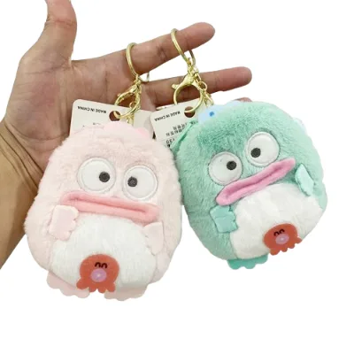Hot Selling Gift Japanese Anime Cartoon Coin Wallet Girl Cute Card Bag Plush Designer Zipper Keychain Purse