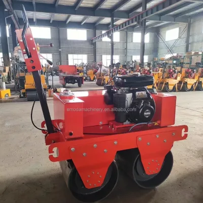 Double Drum Compactor Roller for Walking Behind Diesel Engine, 2 Ton Small Compactor Compactor