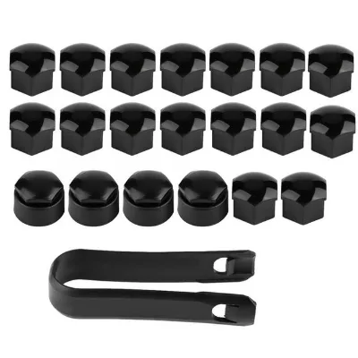 20pcs Car Hub Bolt Dust Cover 17mm 16pcs +24mm 4 Pcs Nut Car Wheel Auto Hub Screw Protection Anti-theft Cover