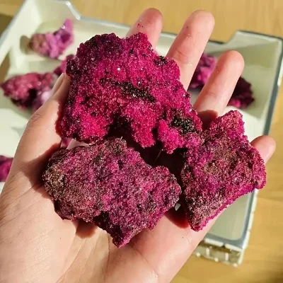 Wholesale Natural Raw Red Corundum Mineral Specimen Crystal Semi-precious Stone for Mine Collection