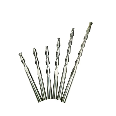 6mm Solid Carbide CNC 2 Flute Spiral Bits Milling Cutter Router Bits for CNC Machine Engraving