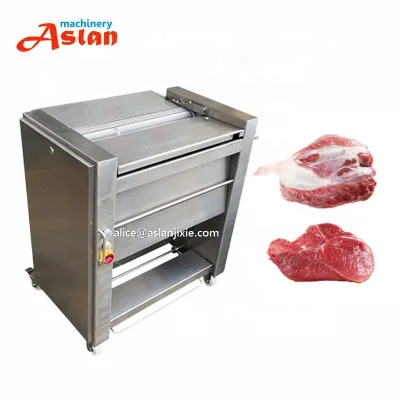 Semi Automatic Pork Tenderloin Fascia Removing Machine/ Fresh Beef Brisket Oil Fat Cutting Peeler