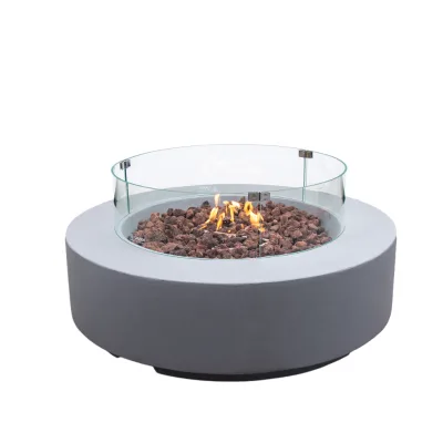 Outdoor Firepit Garden Patio Rectangle Circle Indoor Warm Portable Gas Fire Pit