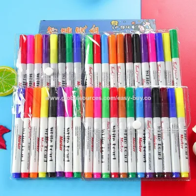 Whiteboard markers Wholesale children's water painting colorful floating pens erasable whiteboard pens floating pens