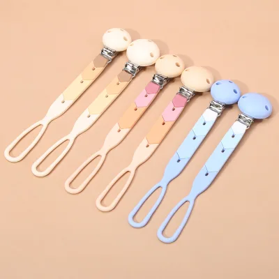 Silicone Anti-Lost Teething Chain for Babies Toy Anti-Lost Strap Feeder Pacifier Clip Infant Soother Strap