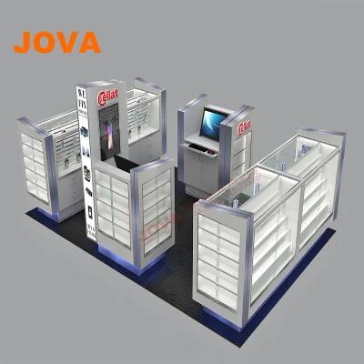 High-quality Custom Modern Design Phone Kiosk Interior Mobile Display Showcase for Sale