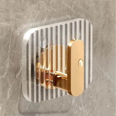 Self-adhesive Wall Hooks Acrylic Bathroom Hooks for Hanging Waterproof Adhesive Hook Towel Holder Home Accessories