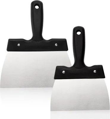 Rectangle Stainless Steel Eco-Friendly Chocolate Tempering Spatula Handmade Scraper Baking Tool